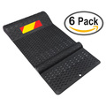 Electriduct Anti-Skid Parking Mat with Adhesive Back- Black, PK 6 SB-ED-PM-BK-6PK